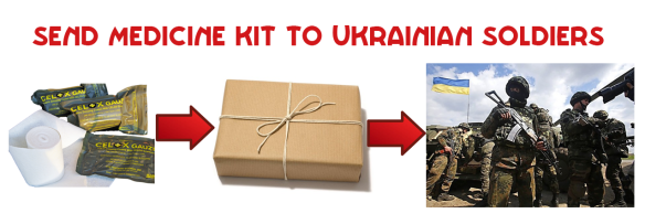 Help Ukrainian Army: Send First Aid Medicine Kit for Ukrainian Soldiers