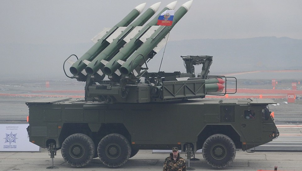 Russian "Buk" surface-to-air missile system at an arms show. The Dutch National Detective Force said there was conclusive evidence that a missile from the Russian-made Buk 9M38 missile system downed the MH17 passenger flight on July 17, 2014, killing all 298 people on board.
