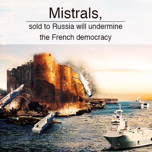 Mistral deal protesters call upon France to heed to her values on Bastille Day