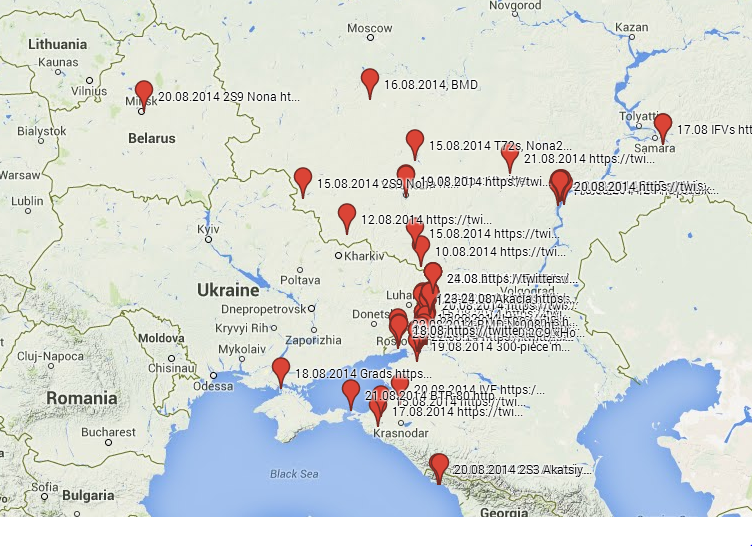 MAP: Social networks overflow with images of Russian military equipment moving towards Ukraine – updated