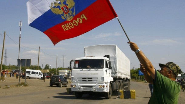 Bericht der OSZE Beobachtermission: Ein russischer Konvoi aus 220 Fahrzeugen fuhr am Grenzübergang Donezk in die Ukraine