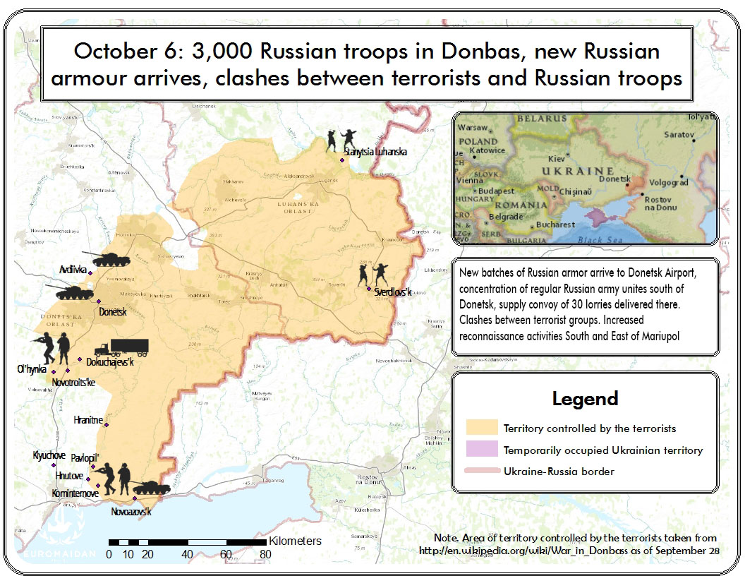 Tymchuk: around 3,000 Russian troops in Ukraine’s Donbas