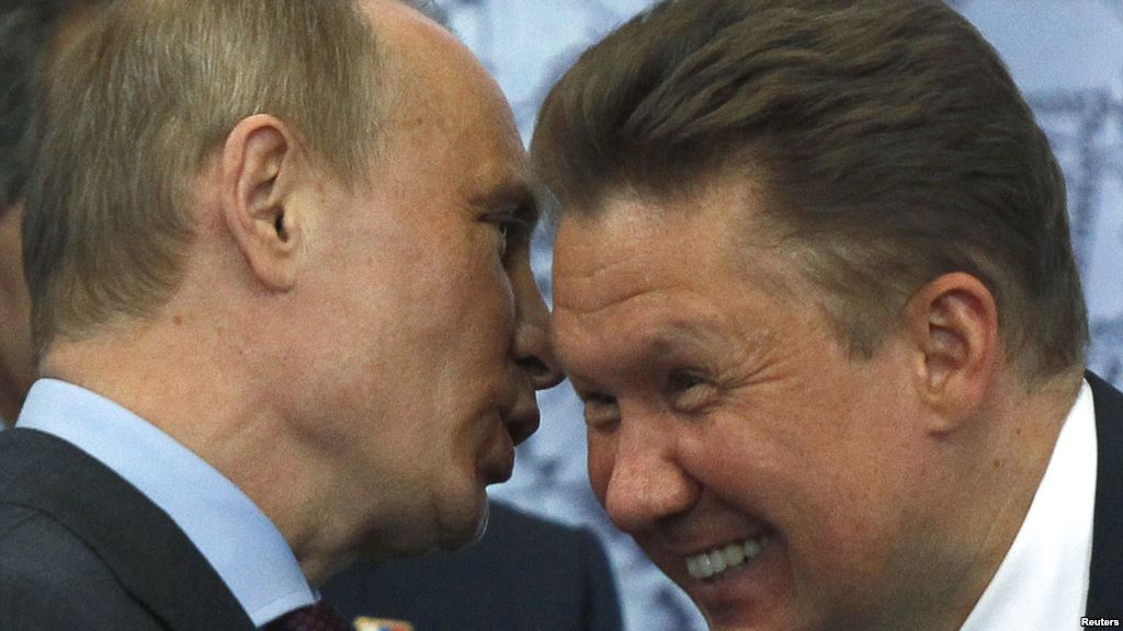 Putin with Miller, the head of Gazprom