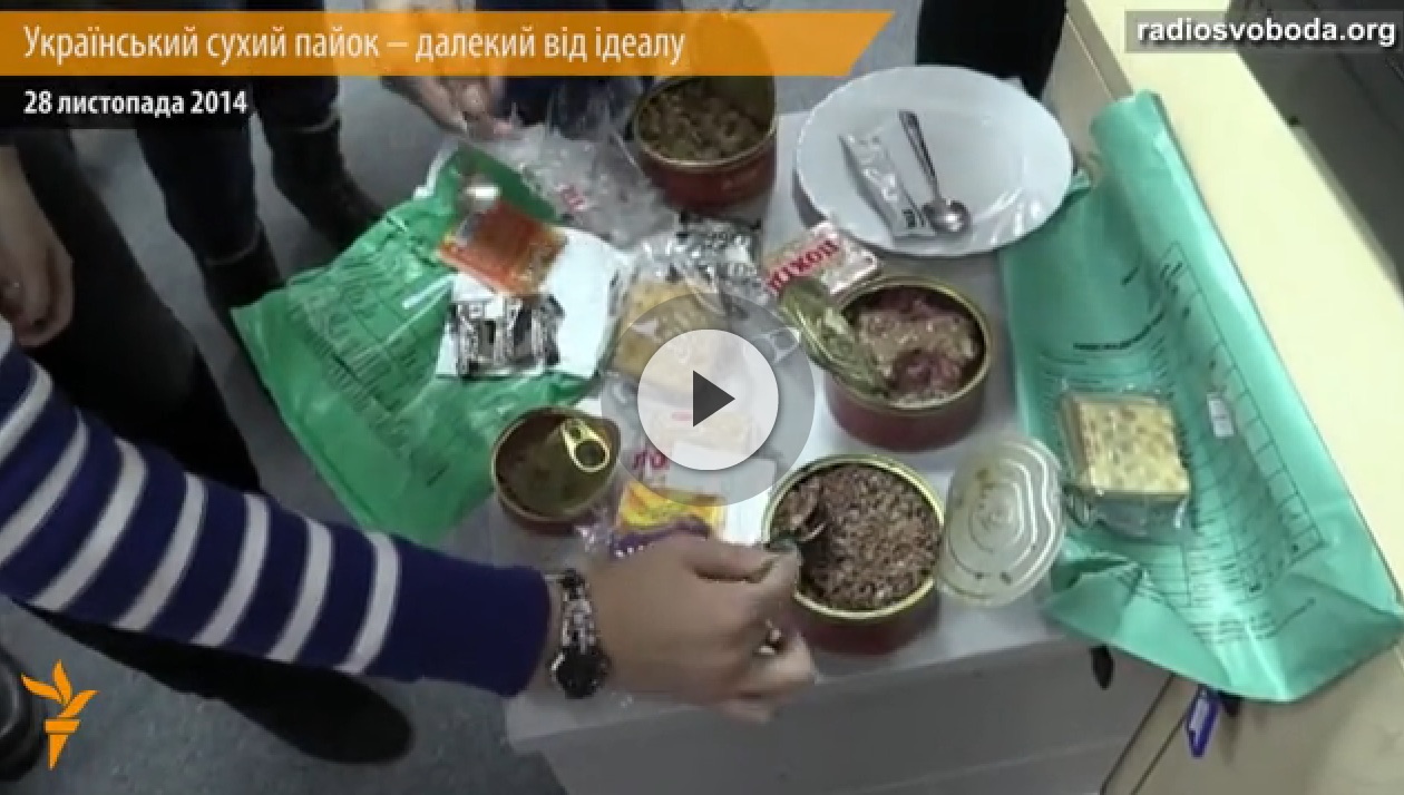 The Ukrainian meal pack. Do the soldiers like it?