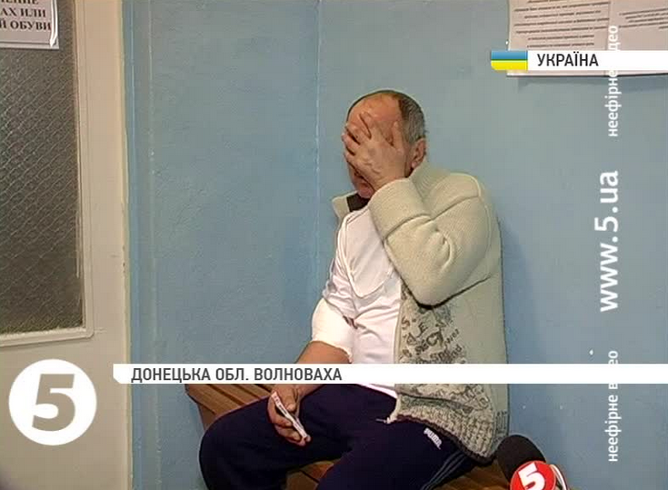 Reporters of Channel 5 interviewed witnesses of the terrorist attack at Volnovakha