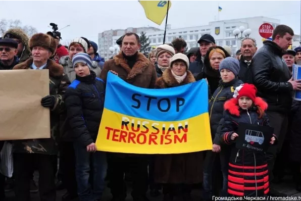 Worldwide #JeSuisVolnovaha rallies demand to stop Russian terrorism in Ukraine ~~