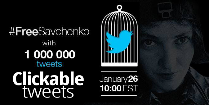 #FreeSavchenko 26 January 2015 twitter storm – clickable tweets here!