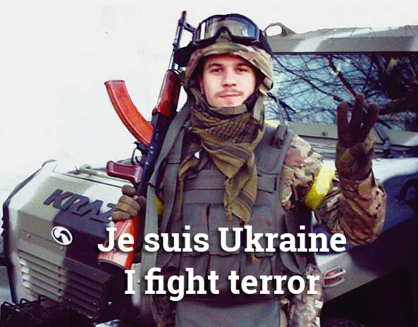 Je suis Ukraine. I fight terror