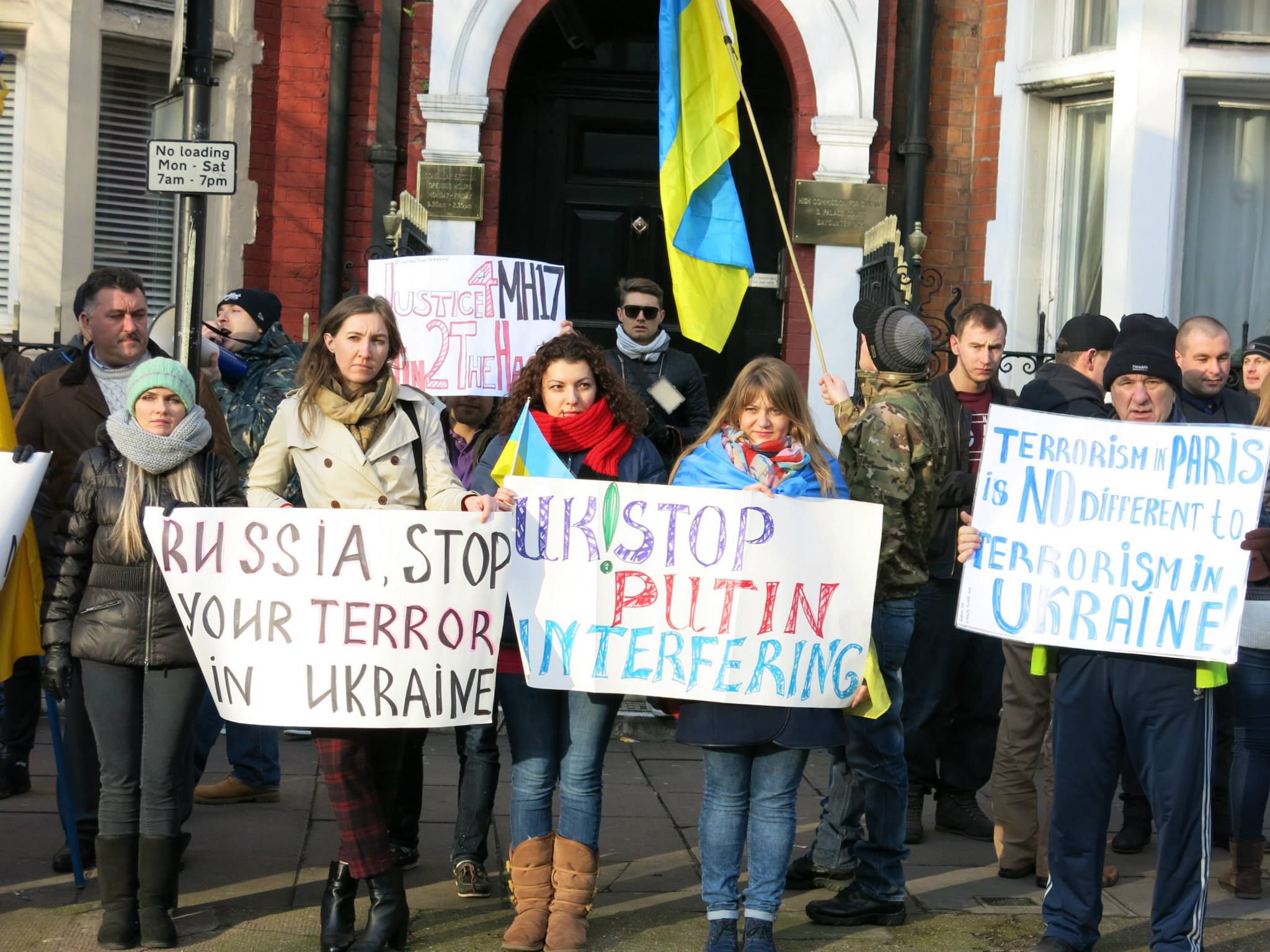 Demonstration to support Ukraine in London. Photo credit: London Euromaidan