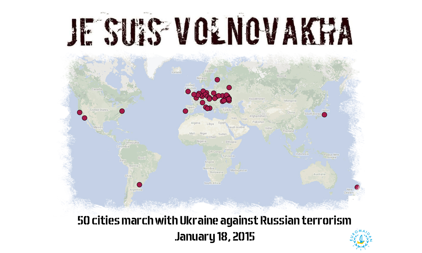 Worldwide #JeSuisVolnovaha rallies demand to stop Russian terrorism in Ukraine