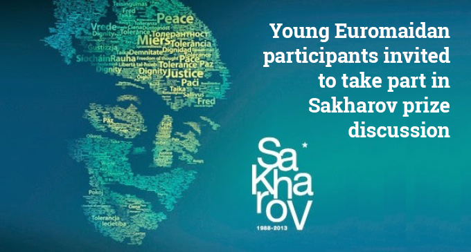 Young Euromaidan participants invited to take part in Sakharov prize discussion