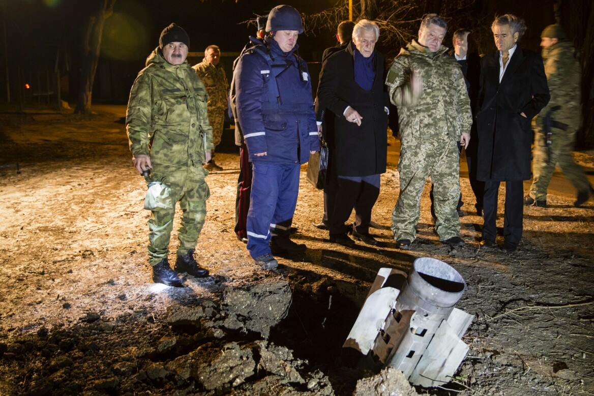French philosopher Bernard-Henri Levy flies to Kramatorsk with Poroshenko to support Ukrainians ~~