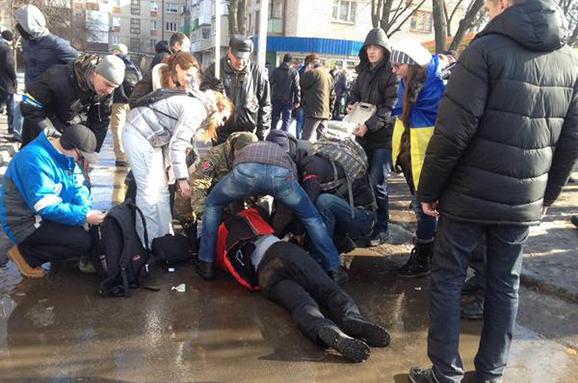 Bomb explodes during Kharkiv march — 3 killed, 10 wounded
