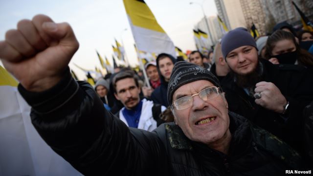 Participants of "The Russian March" in Moscow
