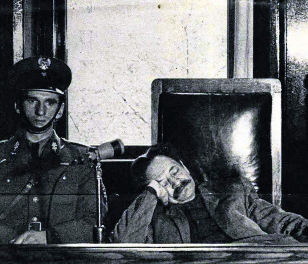 Erich Koch, former Nazi Reichskommissar of Ukraine, at his trial