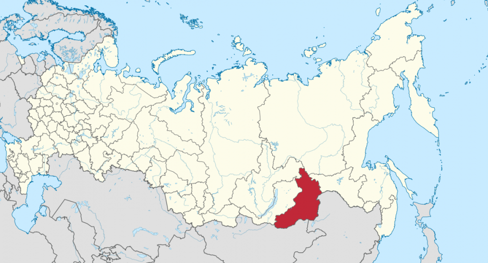Transbaikal (or Zabaykalsky) kray in Russia. Total area: 432 thousand km2 (167 thousand sq mi). Population (2010 Census): 1.1 million. Population density: 2.57 people/km2 (6.7 people/sq mi). Urban: 66%. Rural: 34%. (Source: Wikipedia)