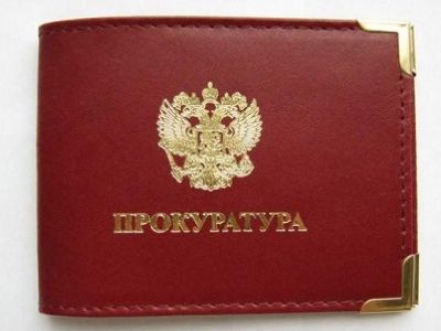 The cover of an ID card of a Russian prosecutor's office official (Image: kasparov.ru)