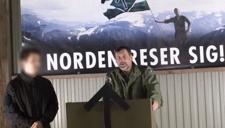 Russian fascist militants give money to Swedish counterparts
