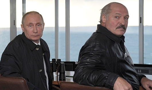 Vladimir Putin and Alyaksandr Lukashenka (Image: fedpress.ru)