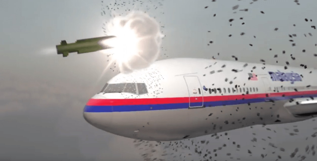A video simulation of the MH17 shootdown by a Russian Buk missile, produced by the Dutch Safety Board