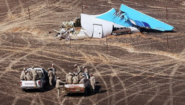 Metrojet Airbus A321 of the Russian airline Kogalymavia on Flight 9268 from Sharm el-Sheikh, Egypt to St. Petersburg, Russia on October 31, 2015 came down in Sinai, killing all 224 people on board. Most of the victims were Russian (Image: RIA)