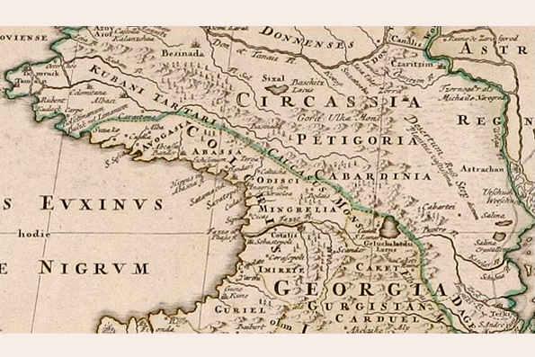 This map shows Circassia and Georgia before the Russian conquest (Image: Johann Homann via Wikimedia)