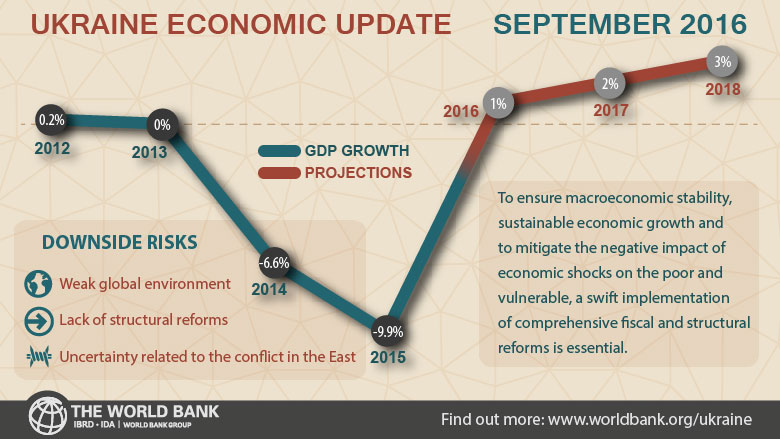 Ukrainian economy resumes growth