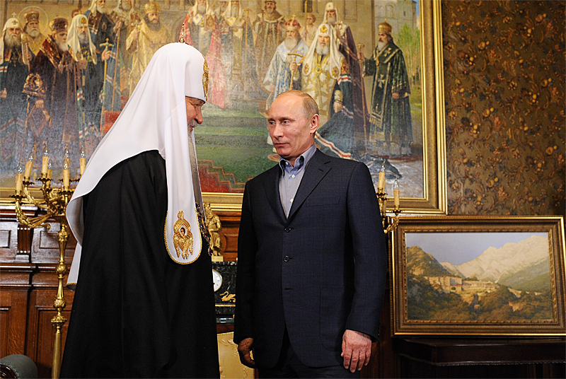 Moscow Patriarch Kirill and Vladimir Putin (Image: mospat.ru)