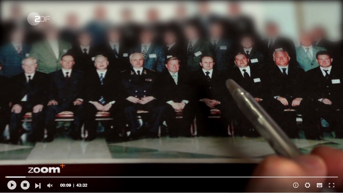 A frame capture from ZDF TV program called "Putins Kalter Krieg" ("Putin's Cold War") citing a former KGB operative, that Moscow is seeding refugee flows into the EU with “agents from Chechnya” to ensure fears and instability.