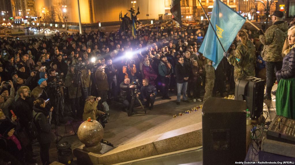 Ukrainian police detain 45 amid crackdown on trade blockade with Russian-backed “republics” ~~