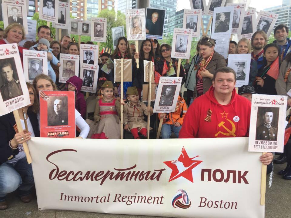 Putin and Stalin fit right in at the “Immortal Regiment” event in Boston