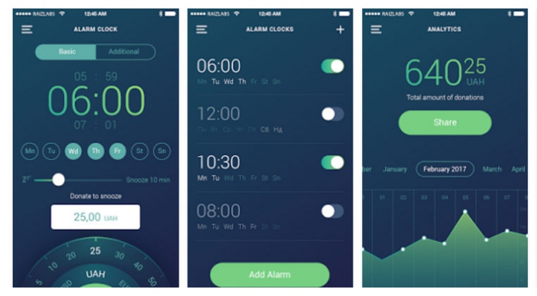 Alarm clock phone app collects donations for the Ukrainian Army when ...