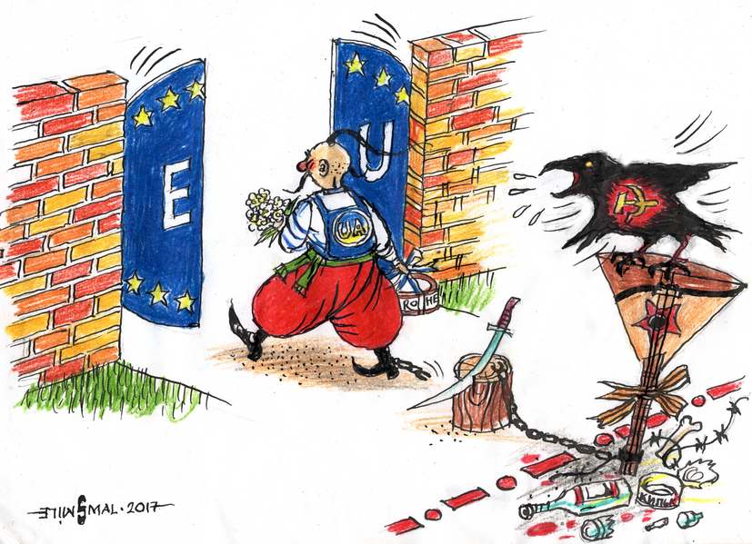 Ukraine’s path to the visa free regime with the EU, in cartoons
