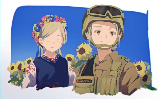 Japanese go crazy over Ukrainian anime style soldiers