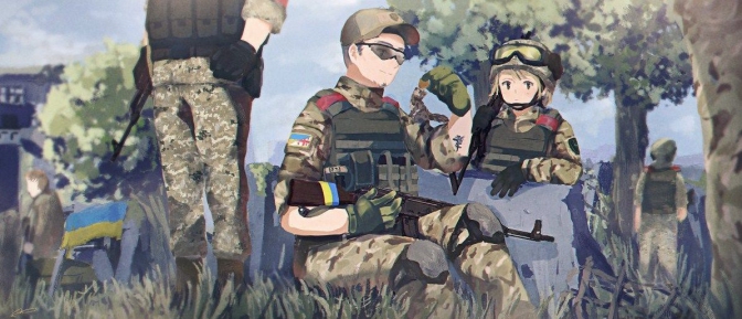 Japanese go crazy over Ukrainian anime-style soldiers ~~