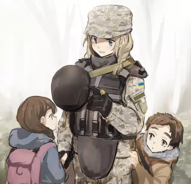 Japanese go crazy over Ukrainian anime-style soldiers ~~