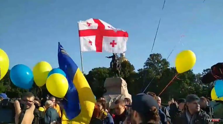 “March for Peace” against Russia’s war with Ukraine held in St. Petersburg