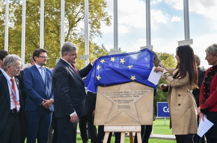 Star dedicated to slain Euromaidan protesters unveiled near Council of Europe
