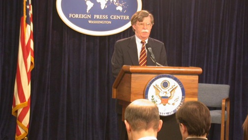John R Bolton in 2002 as the Undersecretary of State for Arms Control and International Security (Image: US Department of State)