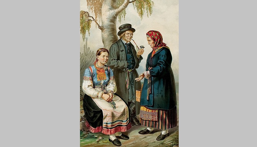 Ingermanlanders / Ingrian Finns (Image: Pauly, Gustav Theodor. Description ethnographique des peuples. Saint Petersbourg: Bellizard, 1862 via Wikimedia)