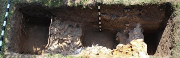 Remnants of a 12th century unique medieval fortification wall discovered in Kyiv ~~