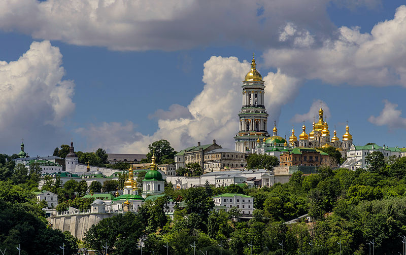 Modern view of the Kyiv-Pechersk Lavra monastery. Photograph: Wikimedia Commons