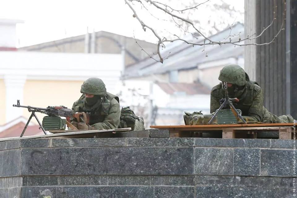 Spetsnaz soldiers of the Russian occupation force in Crimea are ready to suppress any popular resistance