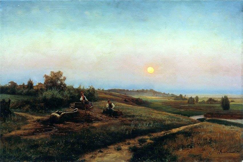 Rural Ukraine at the break of 20th century as seen by landscape painters