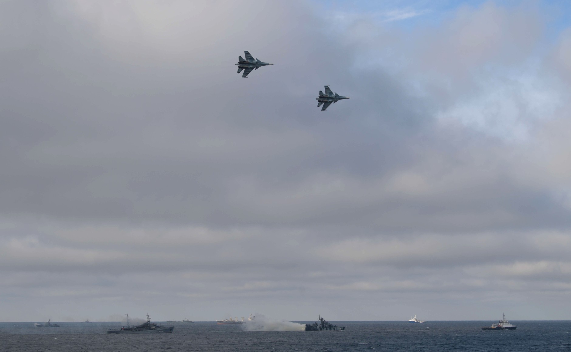 Joint military exercises of the Russian North and Black Sea Fleets. 9 January 2020. Photo: kremlin.ru