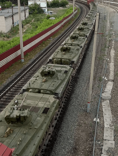 BMP-1 infantry fighting vehicles ~