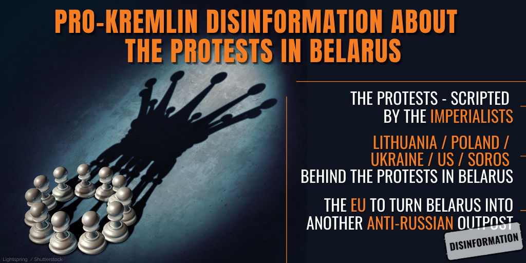 Pro Kremlin disinformation about the protests in Belarus: freedom as an imperialist scheme