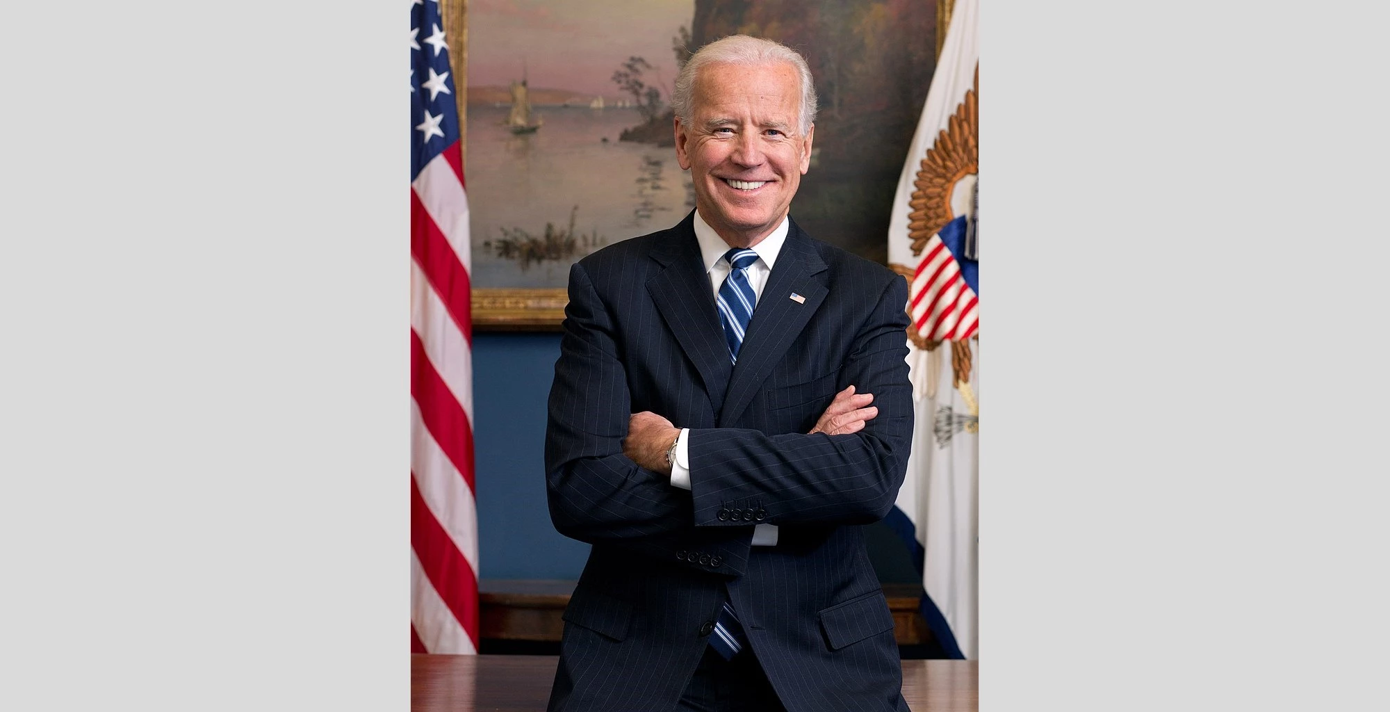 Official portrait of Vice President, now President, Joe Biden in his West Wing Office at the White House, Jan. 10, 2013. (Official White House Photo by David Lienemann).