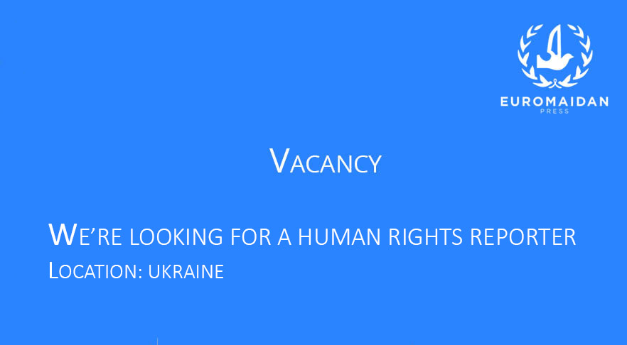 Vacancy: We’re looking for a human rights reporter