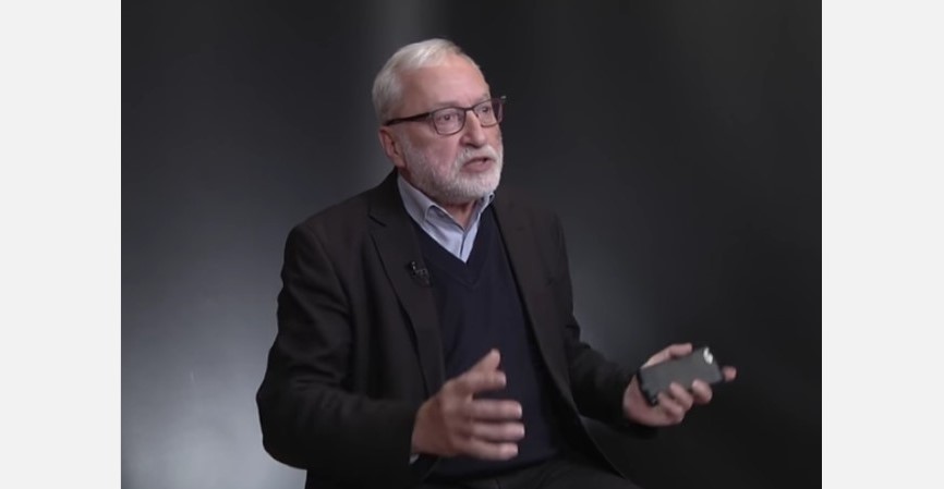 Yosyf Zissels, a former Soviet political prisoner and co-chairman of the Vaad (Union of Jewish Communities in Ukraine). Image: Apostrophe TV video capture